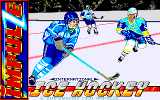 International Ice Hockey box art for Atari ST